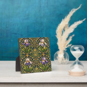 Art Nouveau Iris Bloemendamasker Fotoplaat (Insitu)