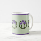 Art Nouveau Iris Coffee-Mok Koffiemok (Voorkant rechts)