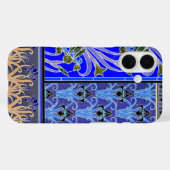 Art nouveau iris flower elegant  floral Case-Mate iPhone case (Achterkant (horizontaal))