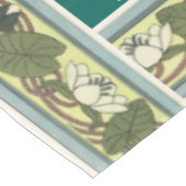 Art Nouveau Iris Flowers Floral Island Tablecloth Tafelkleed (Gekanteld)