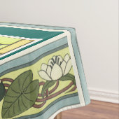 Art Nouveau Iris Flowers Floral Island Tablecloth Tafelkleed (Voorbeeld)