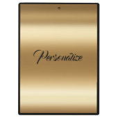 Art nouveau iris patroon gouden bruine rode elegan klembord (Achterkant)