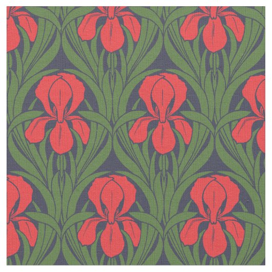 art nouveau irispatroon stof (Close Up)