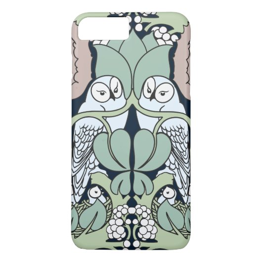 Art Nouveau is eigenaar van nestpatroon iPhone 7 P Case-Mate iPhone Case (Achterkant)