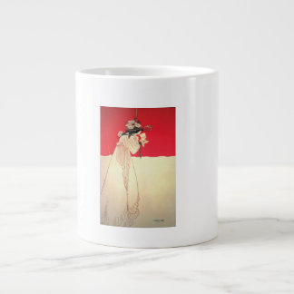 Art Nouveau ~ Isolde door Beardsley Grote Koffiekop