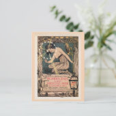  art nouveau Italiaans gaslicht en Briefkaart (Staand voorkant)