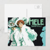 Art Nouveau, Italiaanse Mode, Fancy vrouwen Briefkaart (Voorkant / Achterkant)