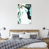  Art Nouveau, Italiaanse Mode, Fancy vrouwen Canvas Afdruk (Insitu (Slaapkamer))