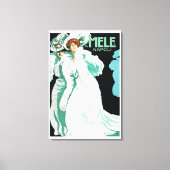  Art Nouveau, Italiaanse Mode, Fancy vrouwen Canvas Afdruk (Voorkant)