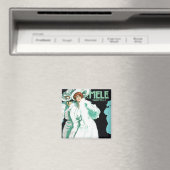  Art Nouveau, Italiaanse Mode, Fancy vrouwen Magneet (Insitu (Vaatwasser))