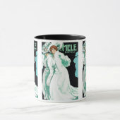  Art Nouveau, Italiaanse Mode, Fancy vrouwen Mok (Midden)