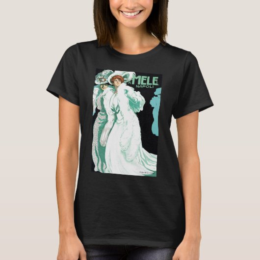 Art Nouveau, Italiaanse Mode, Fancy vrouwen T-shirt (Voorkant)