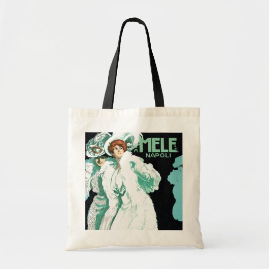  Art Nouveau, Italiaanse Mode, Fancy vrouwen Tote Bag (Voorkant)