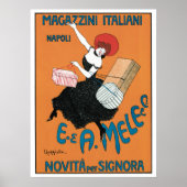  Art Nouveau, Italiaanse Mode voor vrouwen Poster (Voorkant)