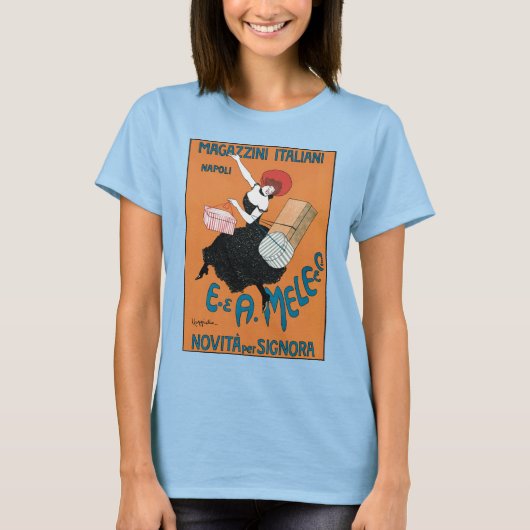 Art Nouveau, Italiaanse Mode voor vrouwen T-shirt (Voorkant)