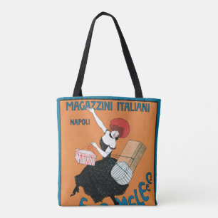  Art Nouveau, Italiaanse Mode voor vrouwen Tote Bag