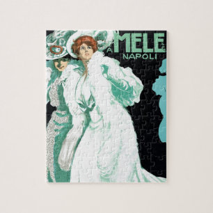  Art Nouveau, Italië Mode en Fancy vrouwen Legpuzzel