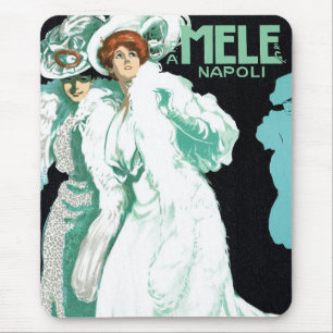 Art Nouveau, Italië Mode en Fancy vrouwen Muismat