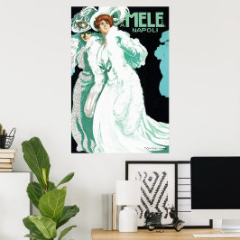  Art Nouveau, Italië Mode en Fancy vrouwen Poster