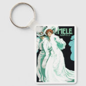 Art Nouveau, Italië Mode en Fancy vrouwen Sleutelhanger (Voorkant)