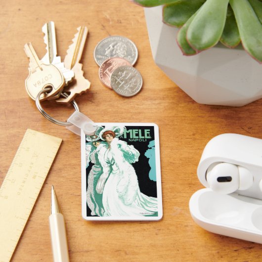 Art Nouveau, Italië Mode en Fancy vrouwen Sleutelhanger (Bureau)