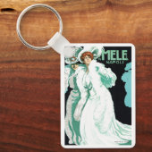 Art Nouveau, Italië Mode en Fancy vrouwen Sleutelhanger (Voorkant)