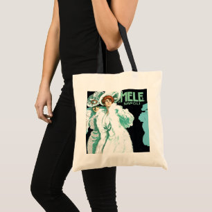  Art Nouveau, Italië Mode en Fancy vrouwen Tote Bag