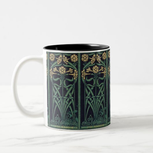 Art Nouveau J.M.Barrie Tweekleurige Koffiemok (Links)