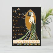  Art Nouveau jaren 1920 Kaart (Staand voorkant)