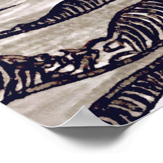  Art Nouveau  jonge vrouw Poster (Hoek)