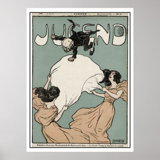 Art Nouveau - Jugend Magazine -  kunst Poster (Voorkant)