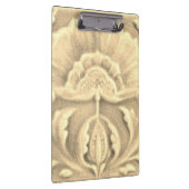 Art nouveau jugendstil bloem tegel goudkleurig klembord (Rechts)