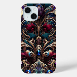 Art Nouveau Juweeltoon Bloemige Vintage Glamour iPhone 15 Case