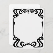 Art nouveau kader kaart (Voorkant / Achterkant)