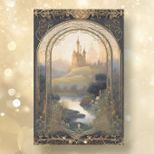 Art Nouveau Kasteel Rococo Zwart n Goud Ephemera 1 Tissuepapier