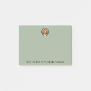 Art Nouveau Kat Met Vlekken Personaliseer Notities Post-it® Notes