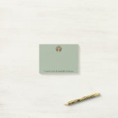 Art Nouveau Kat Met Vlekken Personaliseer Notities Post-it® Notes (Op bureau)
