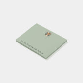 Art Nouveau Kat Met Vlekken Personaliseer Notities Post-it® Notes (Schuin)