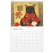 Art Nouveau Katten – 2026 Agenda Kalender (Feb 2027)