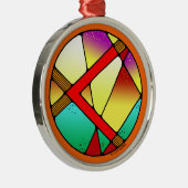 Art Nouveau Kenaz Rune van creativiteit Metalen Ornament (Rechts)