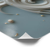 Art Nouveau Keramisch Portret Perfect Poster (Hoek)