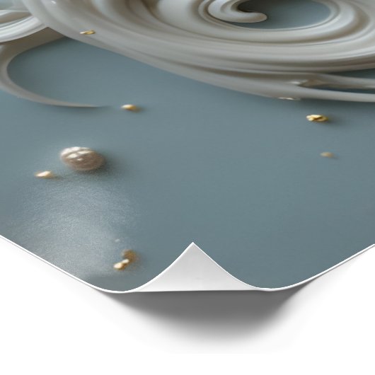 Art Nouveau Keramisch Portret Perfect Poster (Hoek)