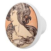 Art Nouveau Keramische Knop (Rechts)