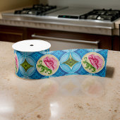 Art Nouveau Keramische Majolica Peranakan Bloemenc Satijnen Lint