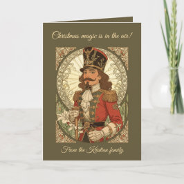 Art Nouveau Kerst Notenkraker Soldaat Vintage S Kaart