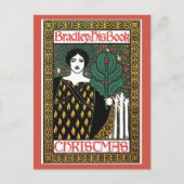  art nouveau kerstboekomslag feestdagenkaart (Voorkant)