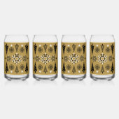 Art Nouveau kerstdecoratie Blikvorm Glas (Achterkant)