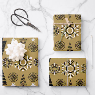 Art Nouveau kerstdecoratie Inpakpapier Vel