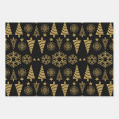 Art Nouveau kerstdecoratie Inpakpapier Vel (Voorkant)