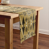 Art Nouveau kerstdecoratie Korte Tafelloper (Voorbeeld)